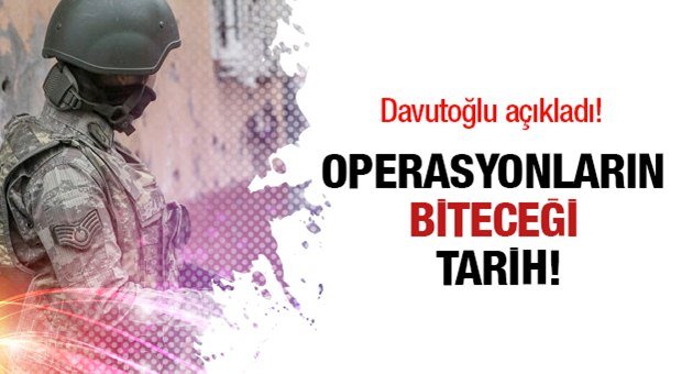 Davutoğlu 'Operayonlar Nevruz'a Kalmaz' Dedi
