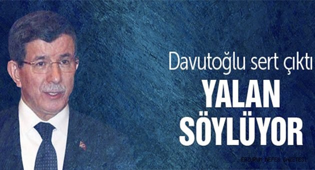 Davutoğlu Papa ve Demirtaş'a Sert Çıktı