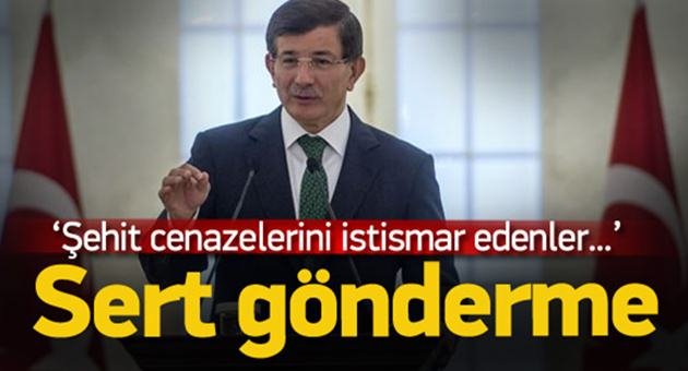Davutoğlu'ndan Sert Gönderme