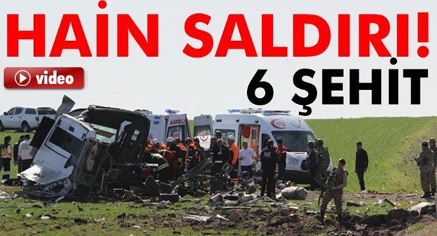 Diyarbakır'da Kahpe Pusu, 6 Şehit!