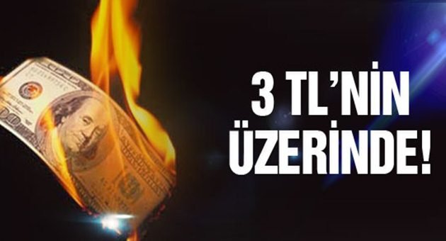 Dolar 3 TL ye Demir Attı