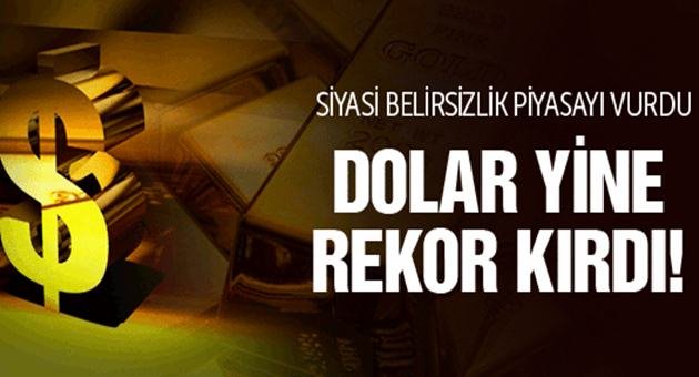 Dolar Rekor Tazeledi