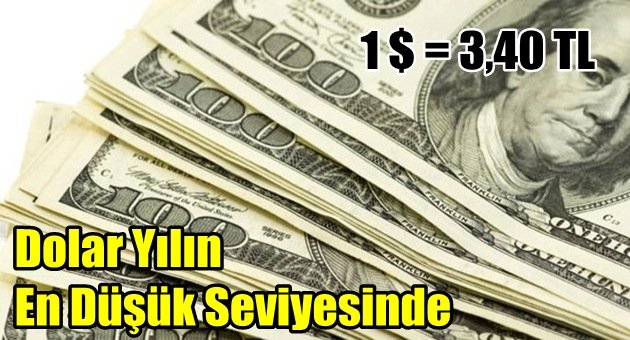 Dolar Yılın En Düşük Seviyesinde