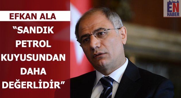 Efkan Ala'dan Sandık Vurgusu