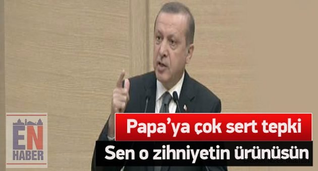 Erdoğan, 'Papa'yı Kınıyor ve Uyarıyorum'