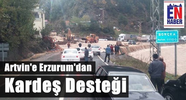 Erzurum AFAD Artvin'de