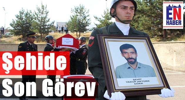 Erzurum Şehidini Uğurladı