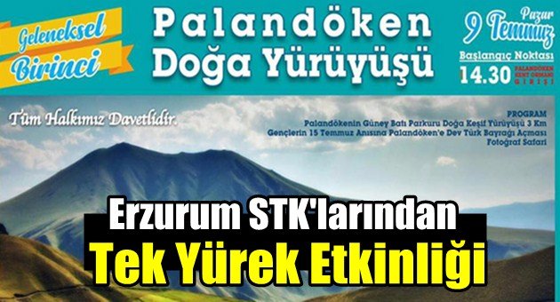 Erzurum STK'ları Doğada Buluşuyor