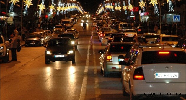 Erzurum'da Araç Sayısı 103 Bin'e Dayandı
