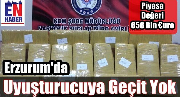 Erzurum'da Uyuşturucu Operasyonu