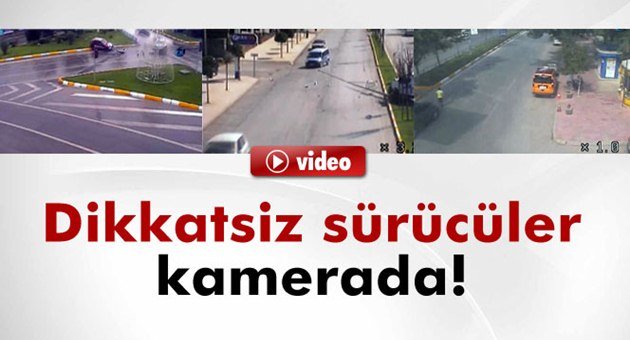 Erzurum'daki Kazalardan Mobese Görüntüleri