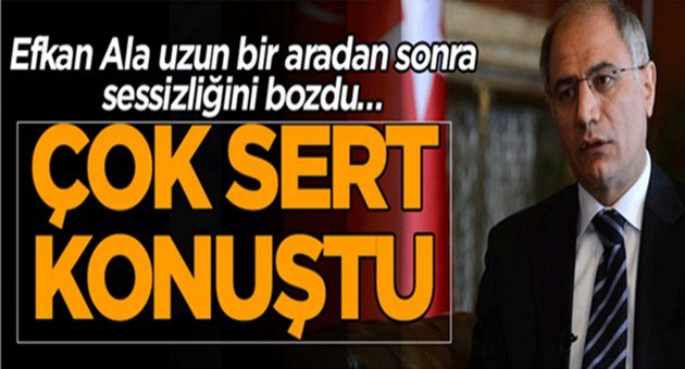 Efkan Ala'dan Müfterilere Sert Yanıt