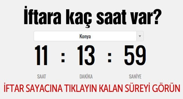İftar Sayacı İlgi Topluyor