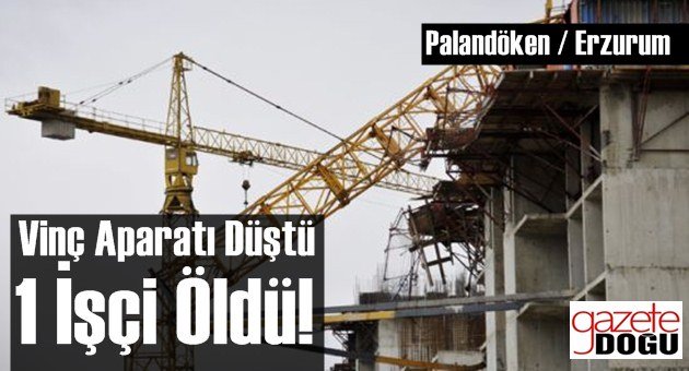 İnşaatta Vinç Kazası, 1 Ölü!