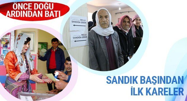İşte Halk Oylamasından İlk Kareler