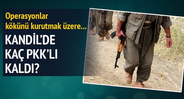 Kandil'de Kaç Terörist Kaldı?