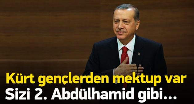 Kürt Gençlerden Erdoğan'a Mektup