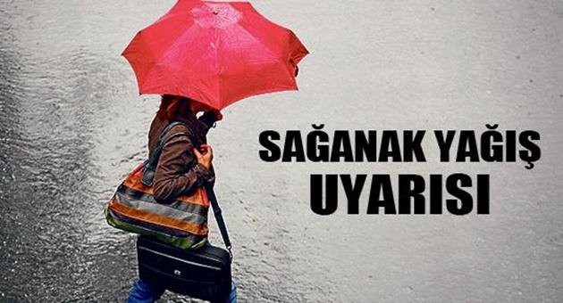 Meteoroloji'den Sağanak Yağış Uyarısı