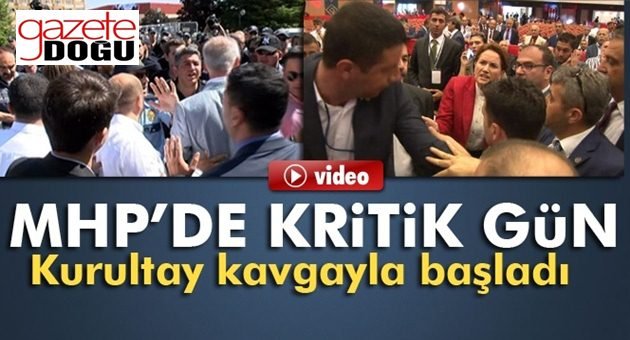 MHP Kurultayı Kavgalı Başladı