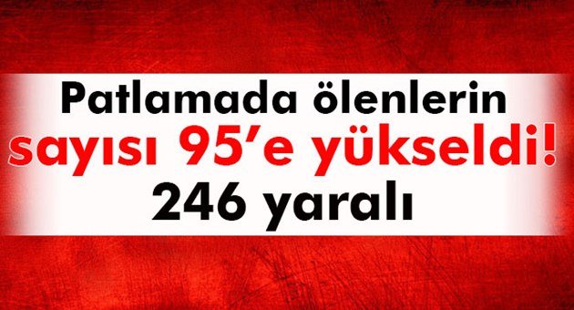 Ölü Sayısı 95'e Yükseldi