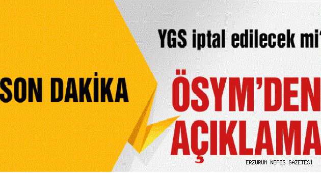 ÖSYM Kararını Verdi