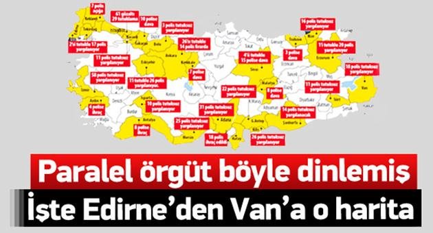 Paralel Örgütün Dinleme Haritası