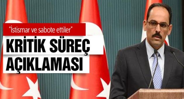 Saray'dan Çözüm Süreci Açıklaması