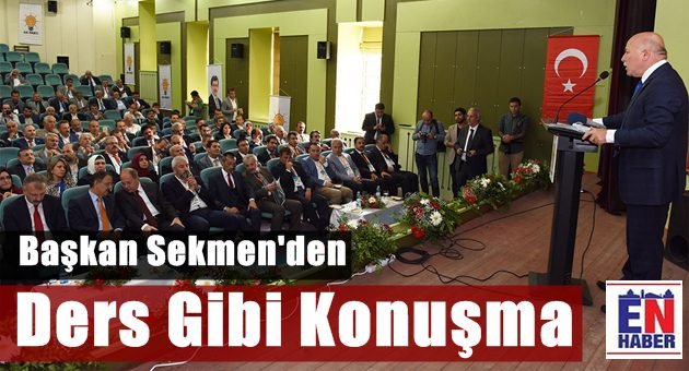 Sekmen, 1 Kasım'ın Önemini Vurguladı