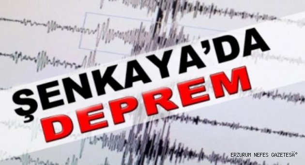 Şenkaya'da Deprem
