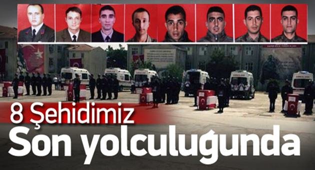 Siirt Şehitlerine Hüzünlü Veda