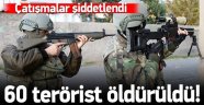 5 İlçede 60 Terörist Öldürüldü!