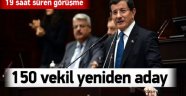Ak Parti'de 150 İsim Yeniden Listede