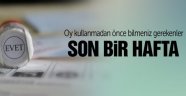 Seçime Son 1 Hafta Kala