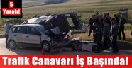 Pasinler'de Trafik Kazası, 5 Yaralı