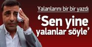 Demirtaş'ın Yalanları!