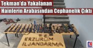 Arabadan Cephanelik Çıktı