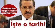 Asgari Ücret Tarihi Açıklandı