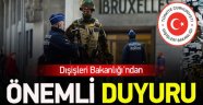 Bakanlıktan Belçika Uyarısı!