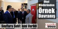 Narmanlı Şehitler Sınıf İsimleriyle Yaşatılacak