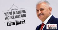 Yıldırım'dan Flash Kabine Açıklaması