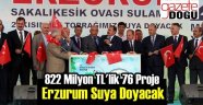 Erzurum'a 822 Milyon TL'lik 76 Proje