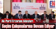 Ak Parti Adayları Çalışmalarına Devam Ediyor