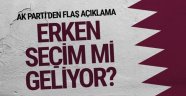 AK Parti'den Erken Seçim Açıklaması
