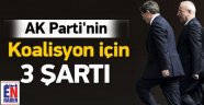 Ak Parti'nin 3 Kırmızı Çizgisi