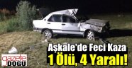 Aşkale'de Feci Kaza. 1 Ölü 4 Yaralı!