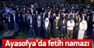 Ayasofya Cami'sinde Fetih Namazı