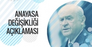 Bahçeli'den Yeni Anayasa Açıklaması