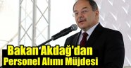 Bakan Akdağ'dan Personel Alım Müjdesi