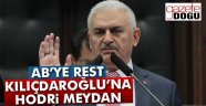 Başbakan Yıldırım'dan AB'ye Rest