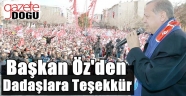Başkan Öz'den Miting Teşekkürü